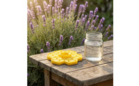 Flower Bee Feeder Honeycomb-Style Bee Feeder Detachable for Backyard, Apiary