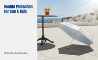 Ultra Lightweight Card Sun Umbrella, Color Coated, UPF50 Protection, Pocket-Size Sun Shield for Women