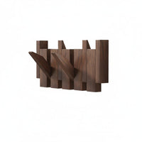Wall Hanger Wooden Flip Down Hooks Sturdy Hold for Hallway