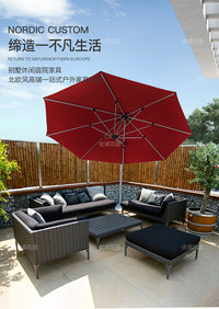 户外藤编沙发套装组合室外休闲庭院防水防晒阳台露台户外家具 岩板长茶几 组合