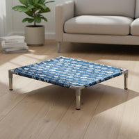 Removable and Washable Elevated Dog Bed All-Season Use Elevated Pet Bed Easy to Clean Raised Dog Cot Moisture-Proof for Small Dogs, Cats, Travel, Outdoor, Camping, Indoor