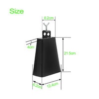 Easy Mounting Metal Cowbell Loud and Clear Sound Mountable Cowbell Long-Lasting Construction for Drummers, Percussionists