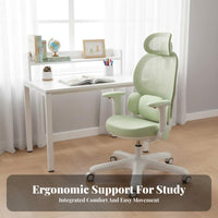 Adjustable Height Student Seat Ergonomic Design Desk Chair secureable casters children's Furniture for Students, Teenagers, Parents, Study Room, Home, School, Bedroom