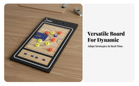 Portable Foldable Basketball Tactic Board Rewritable Basketball Board Reusable for Players, Courtside