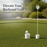 PGM Golf Putting Green Flagstick and Hole Cup Set