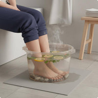 Deep Foot Soak Tub Massage Bottom Raised Foot Soak Bucket Large Capacity for Home