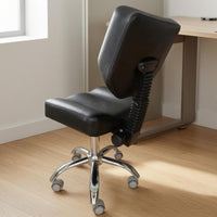 Upholstered Swivel Chair Five-Wheel Height-Adjustable Swivel Chair Stitched Seams