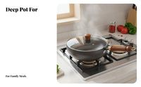 Uncoated Iron Pan Thickened Flat Bottom Wok Traditional Chinese Wok Versatile Small Iron Pot Hand-Crafted for Home Chefs