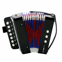 7-Key Toy Accordion 2-Bass Kids Accordion Portable Musical Instrument Lightweight for Beginners, Music Lessons