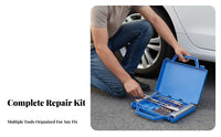 Tire Repair Strip Tool Set Portable Tubeless Tire Repair Stripging Tool Universal Fit Puncture Repair Kit for DIY Mechanics, Extended-Trip Trip