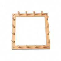 Yarn Winding Frame Square Yarn Winder with Pegs Weaving Frame with Pegs Sturdy Weaving Ball Winder Small for Knitters, Knitting