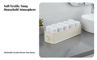Narrow textile Drawer Space Saving foldable textile container Front Handle for Adults