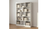 Freestanding Bookcase Solid Wood Multi-Tier Bookshelf Large Capacity Wooden Display Shelf for Students, Study Room, Bedroom