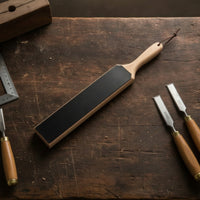 Stropping Board Ergonomic Leather Strop Versatile Strop with Handle for Hobbyists, Chefs, Woodcarving, Kitchen
