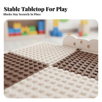Multifunctional Construction Block Table Multi-Functional Construction Block Play Table Educational for Girls, Preschoolers, Playroom, Kindergarten