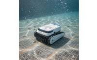 Powerful Suction Robotic Pool Cleaner Fine Filtration Underwater Cleaning Robot Intelligent Navigation for Aquatic Pond, over Ground Pools