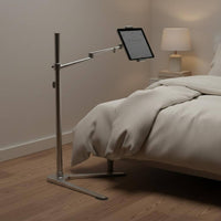 Adjustable Tablet Floor Stand Aluminum Alloy Construction Sofa Side Tablet Stand for Living Room