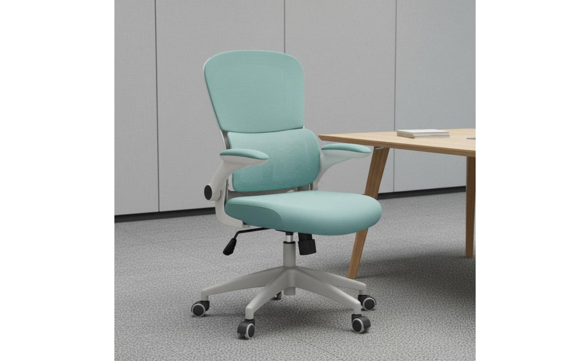 Adjustable Height Ergonomic Office Chair High-Density Foam Cushion Ergonomic Mesh Office Chair Rocking Function Space-Saving for Students, Teens, Conference Room