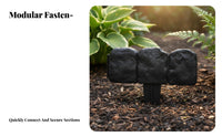 Plastic Ground Stake Fence Weather-Resistant for Gardeners, DIY Enthusiasts