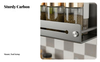 Drillno-Drill Installation Shelf Set No Drilling Required Refrigerator Organizer Multi-Purpose Kitchen Organizer Space-Saving Design for Home Cooks, Homeowners, Families, Small Areas, Laundry Room