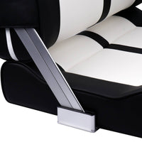 Two-Person Boat Seat Padded Boat Bench Seat Cushioned Marine Seating for Deck, boats , Yacht