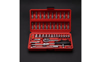 Ratchet Wrench Tool Kit Portable Socket Wrench Set with Case Compact Ratchet and Socket Set for Vehicle Owners, Garage, Home Repair