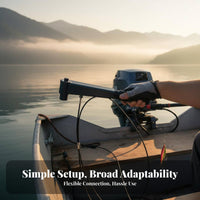 Adjustable Length Telescoping Throttle Handle Tiller Extension Handle Easy Installation Outboard Engine Part Non-Slip Grip for Boaters, Boat Owners, Fishermen, Fishing, Trolling, Sailing