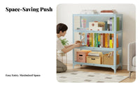 particle-resistantresistant Glass Door Curio Cabinet Floor-Standing Design Display Case Modern design Home Furniture 4-Tier Shelving for Figure collectors, Anime Fans, Living Room, Bedroom, Office