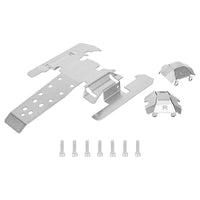 RC Crawler Guard Plate Kit Heavy-Duty Underbody  Armored Chassis Guard Plate Set for Unpaved Terrain