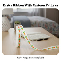 Easter Ribbon DIY Friendly Easter Ribbon Bright Colors Textile Trim for Home Stylists, Gift Presenters, Party Decoration