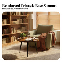 Light Luxury aesthetic dual-level Round End Table Space-Saving 2-Tier circular table Modern Design Household Furniture Minimalist Aesthetic for Apartment Dwellers, Homeowners, Students, Living Room, Small Spaces, Bedroom, Reception Area