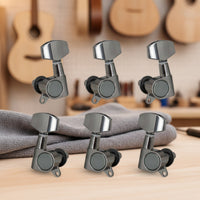 6 Pieces Enclosed Guitar Tuners Exact Guitar Machine Heads High-Quality