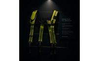 X-Shaped Tool Harness Reflective Strips Padded Tool Suspenders Metal Clips Work Equipment