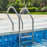 5-Step Pool Ladder Rust-Resistant Stainless Steel Pool Ladder Non-Slip for Swimmers, in-Ground Pools