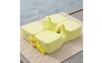 Inflatable-Free Baby Swim Buoy Float clothCovered Seat-Style Buoy Back-Supporting Infant Swim Seat Adjustable Strap Buckles for Babies, Infants, Swimming Practice, Bathing