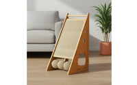 Multifunctional Cat Lounger Built-in Scratching Areas Cat Scratcher with Detachable Sisal Mat Pet Furniture for Indoor Cats