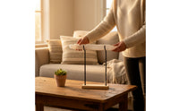 Jewelry Display Stand Compact Jewelry Stand with Wood Base Freestanding