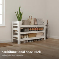 Metal Footwear Storage Unit Large Capacity Multi-Tier Shoe Rack Entryway Storage Shelf Dustproof Steel Construction for Hallway