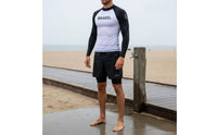 Long Sleeve Surf Shirt and Pants Quick-Dry Two-Piece Diving Suit Compression Fit Full Body Snorkeling Suit for Surfing, Beach