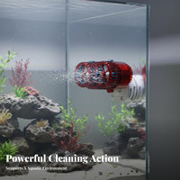 Aquarium Water Circulator Suction Cup Mount Fish Tank Current Pump Anti-Backflow Function Mini Water Circulation Pump for Freshwater Tanks