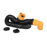 Flexible RV Sewage Hose with End Caps Corrugated RV Sewer Hose Sturdy Kit Rugged for Motorhome