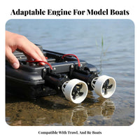 Underwater Thruster 12V direct current DIY Component from a distance Control Compatible Propulsion System for Fishermen, RC Hobbyists Delivery, Freshwater, Workshop