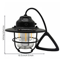 Long Battery Life Pinecone Lantern Portable Retro Lantern Hook and Handle Handheld Camping Lamp Dimmable