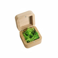 Proposal Use Beech Wood Jewelry Box Gift Packaging Small Square Jewelry Box Compact Size Sturdy for Women