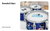 Early Education Kids Drum Set Develops Hand-Eye Coordination Toddler Jazz Drum Kit Great Gift children's Percussion Set Safe Design for Beginners, Preschoolers, Music Learning, Birthday Party, Playtime, Holiday Celebration