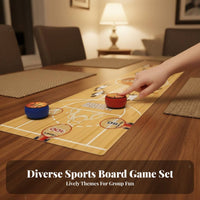 Parent-Child Interaction Tabletop Shuffleboard Curling Set Effortless Gliding Pucks Portable Curling Shuffleboard Game Educational Fun