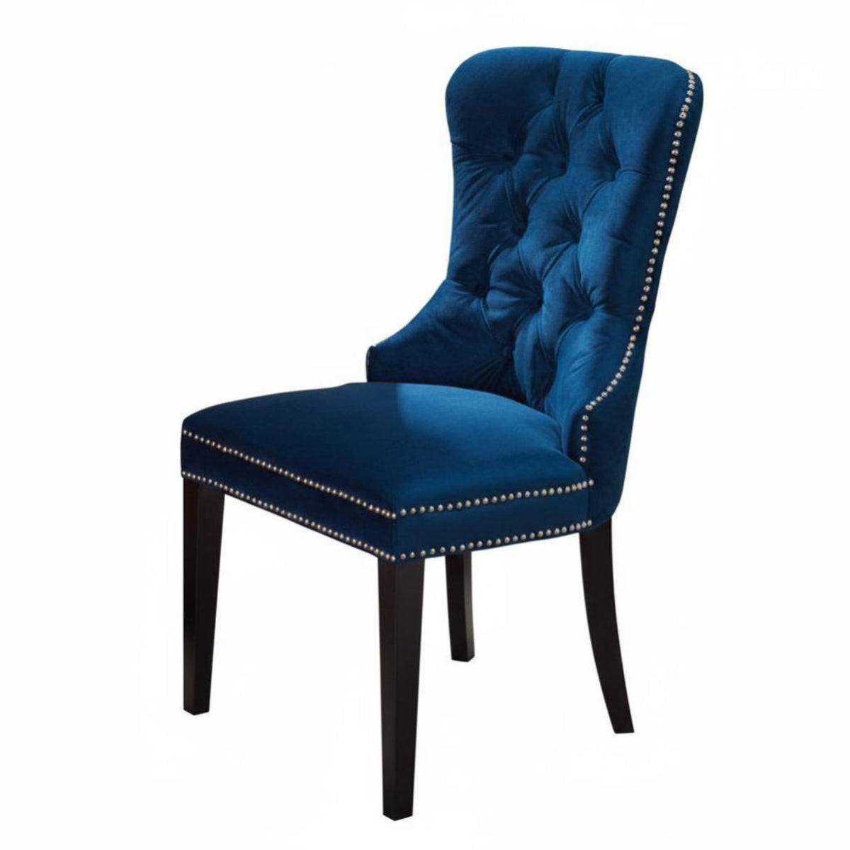 French Country design Tufted Highspine Dining Chair sturdy Wood Legs Seating Furniture 500 Lbs Weight Capacity for Restaurant Owners, Interior Designers, Bedroom, Living Room, Home Office, Kitchen