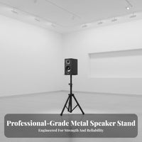 Heavy Duty Tripod Speaker Stand Professional Grade Floor Speaker Stand Sturdy and Stable Metal Audio Tripod Non-Slip Feet for Event Organizers, Home Theater Enthusiasts, Live Performance, Events, Studio, Conference Room