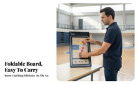 Portable Foldable Basketball Tactic Board Rewritable Basketball Board Reusable for Players, Courtside