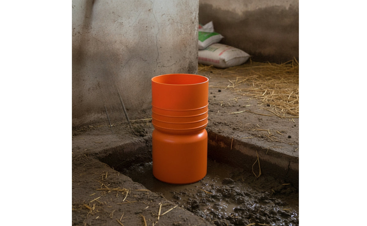 Ribbed Manure Plug Plastic Wastewater Plug Heavy-Duty Leakproof for Farmers, Pig Farms, Septic Pits